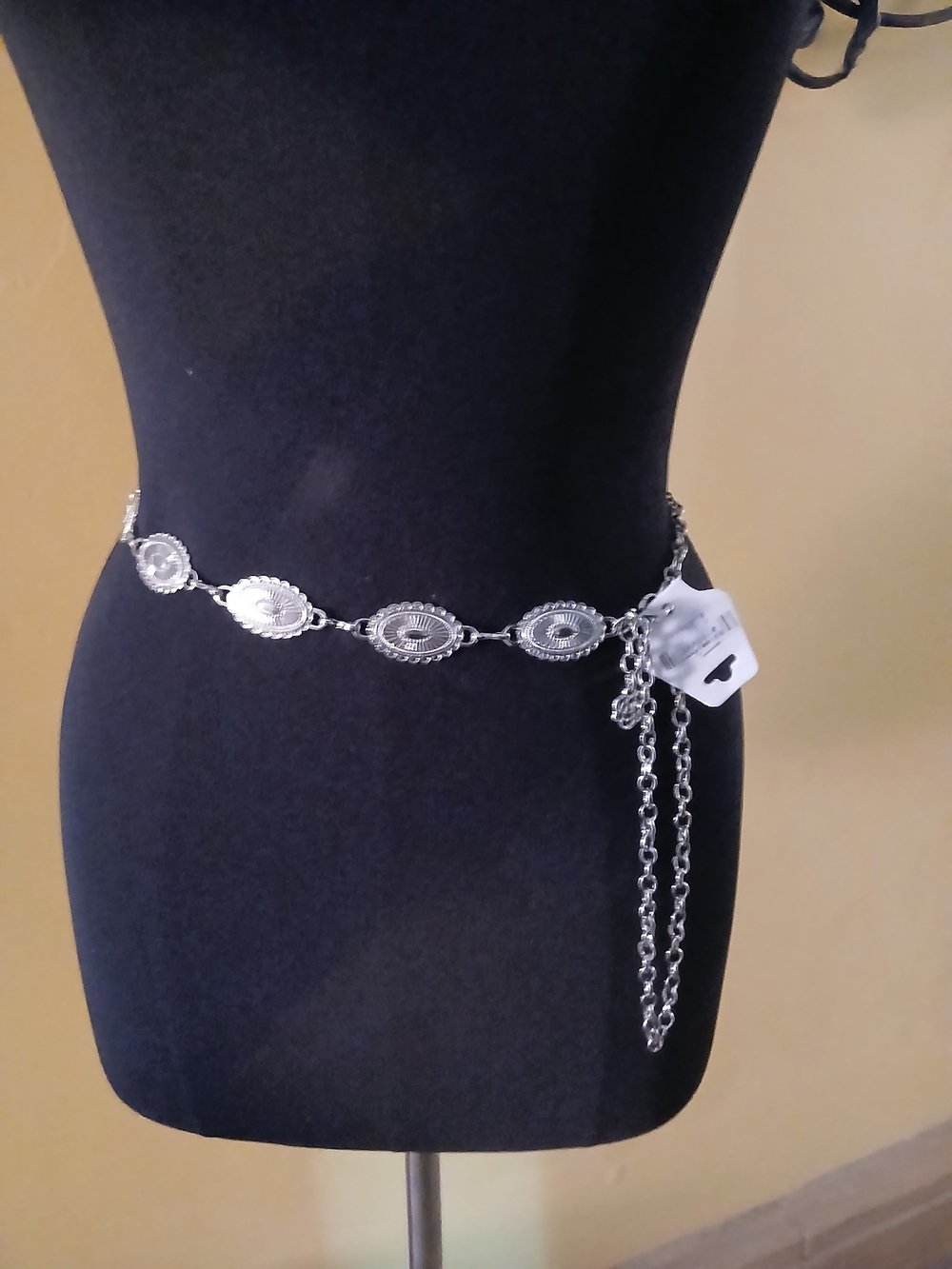 Silver Concho Chain Belt - Women Accessories